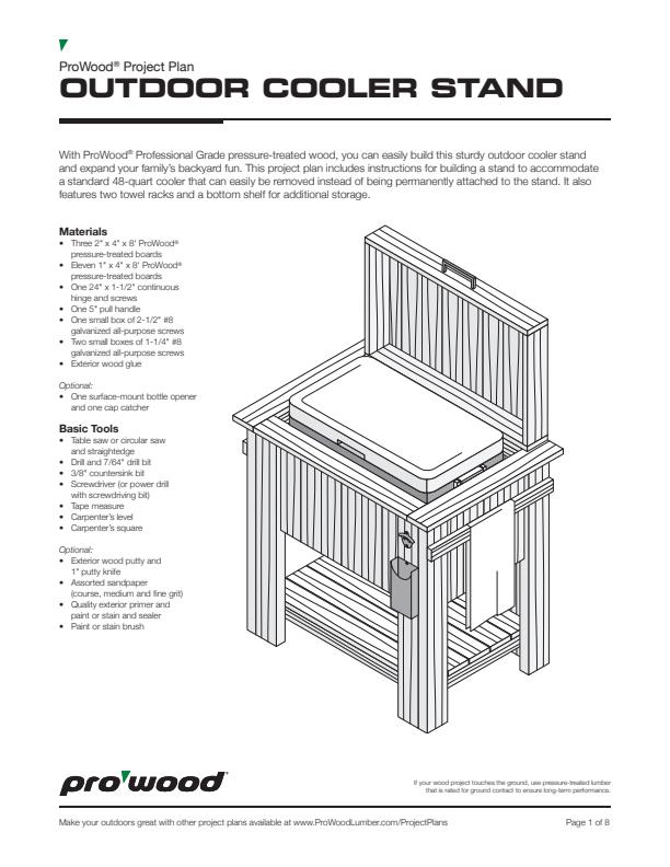 ProWood-Cooler-Stand-Project-Plan