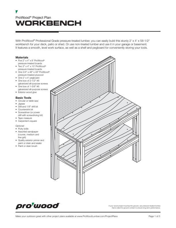 ProWood-Work-Bench-Project-Plan