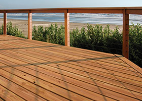 ProWood Color-Treated Wood Deck and Cable Rail