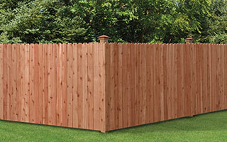 Dog Ear Privacy ProWood Color-Treated Wood Fence