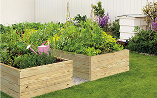 ProWood pressure-treated wood raised garden bed