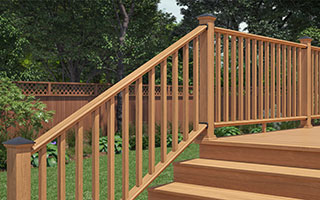 ProWood Cedar Color-Treated Stair Railing and Balusters