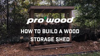 How to Build a Wood Storage Shed