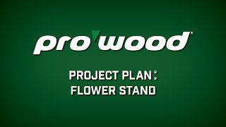 How to Build a Flower Stand