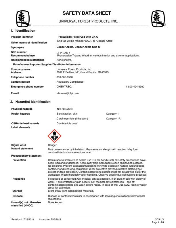 ProWood-CAC-Safety-Data-Sheet